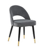 Lindsey Arched Back Upholstered Side Chairs Grey (Set Of 2) - Ella Furniture