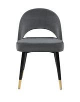 Lindsey Arched Back Upholstered Side Chairs Grey (Set Of 2) - Ella Furniture