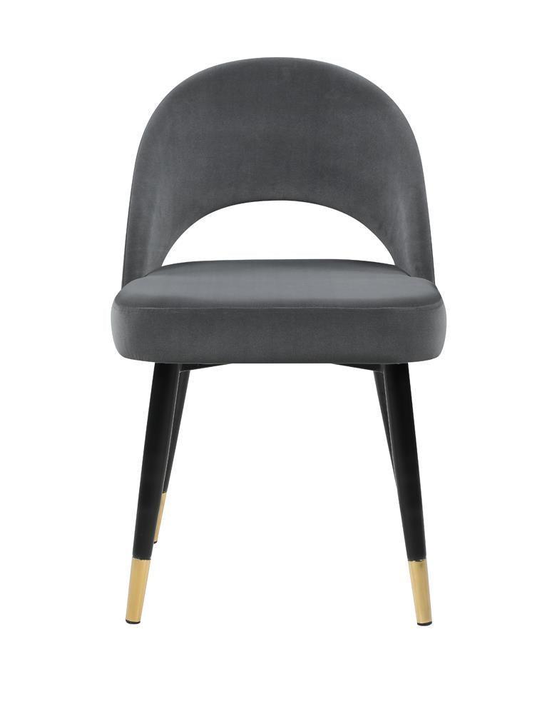 Lindsey Arched Back Upholstered Side Chairs Grey (Set Of 2) - Ella Furniture