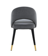 Lindsey Arched Back Upholstered Side Chairs Grey (Set Of 2) - Ella Furniture