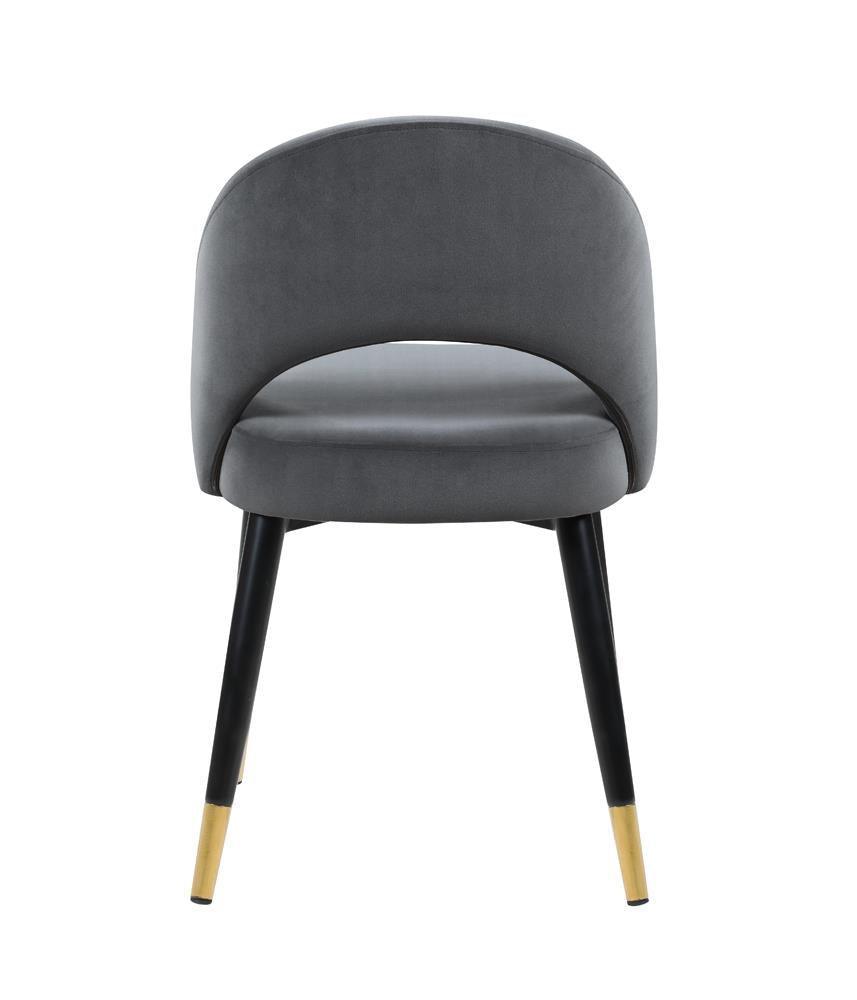 Lindsey Arched Back Upholstered Side Chairs Grey (Set Of 2) - Ella Furniture