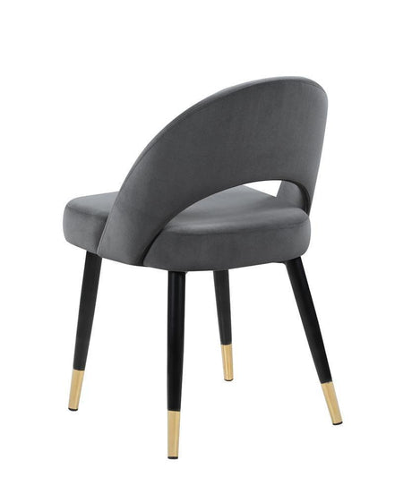 Lindsey Arched Back Upholstered Side Chairs Grey (Set Of 2) - Ella Furniture