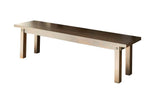 Calandra Wooden Rectangle Bench Vintage Java - Ella Furniture