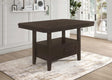 Prentiss Extendable Rectangular Counter Height Table With Butterfly Leaf Cappuccino - Ella Furniture