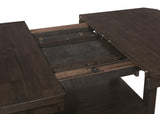 Prentiss Extendable Rectangular Counter Height Table With Butterfly Leaf Cappuccino - Ella Furniture