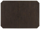 Prentiss Extendable Rectangular Counter Height Table With Butterfly Leaf Cappuccino - Ella Furniture