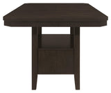 Prentiss Extendable Rectangular Counter Height Table With Butterfly Leaf Cappuccino - Ella Furniture