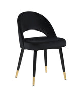 Lindsey Arched Back Upholstered Side Chairs Black (Set Of 2) - Ella Furniture