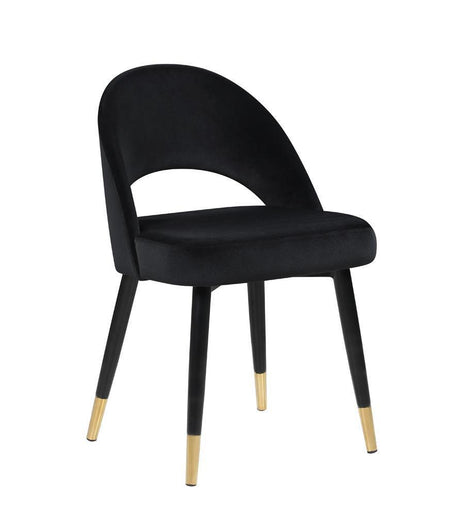 Lindsey Arched Back Upholstered Side Chairs Black (Set Of 2) - Ella Furniture