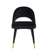 Lindsey Arched Back Upholstered Side Chairs Black (Set Of 2) - Ella Furniture