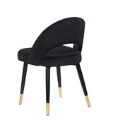 Lindsey Arched Back Upholstered Side Chairs Black (Set Of 2) - Ella Furniture