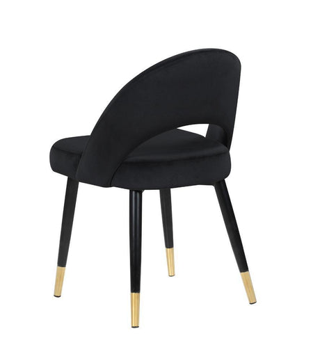 Lindsey Arched Back Upholstered Side Chairs Black (Set Of 2) - Ella Furniture