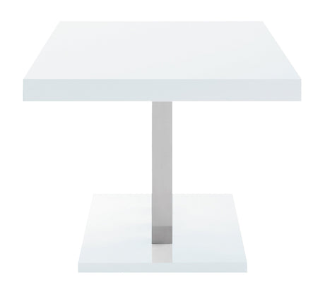 Brooklyn White And Chrome Dining Room Set - Ella Furniture