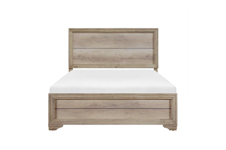 Lonan Rustic Melamine Laminate Modern Contemporary Solid Pine Wood Panel Bedroom Set - Ella Furniture