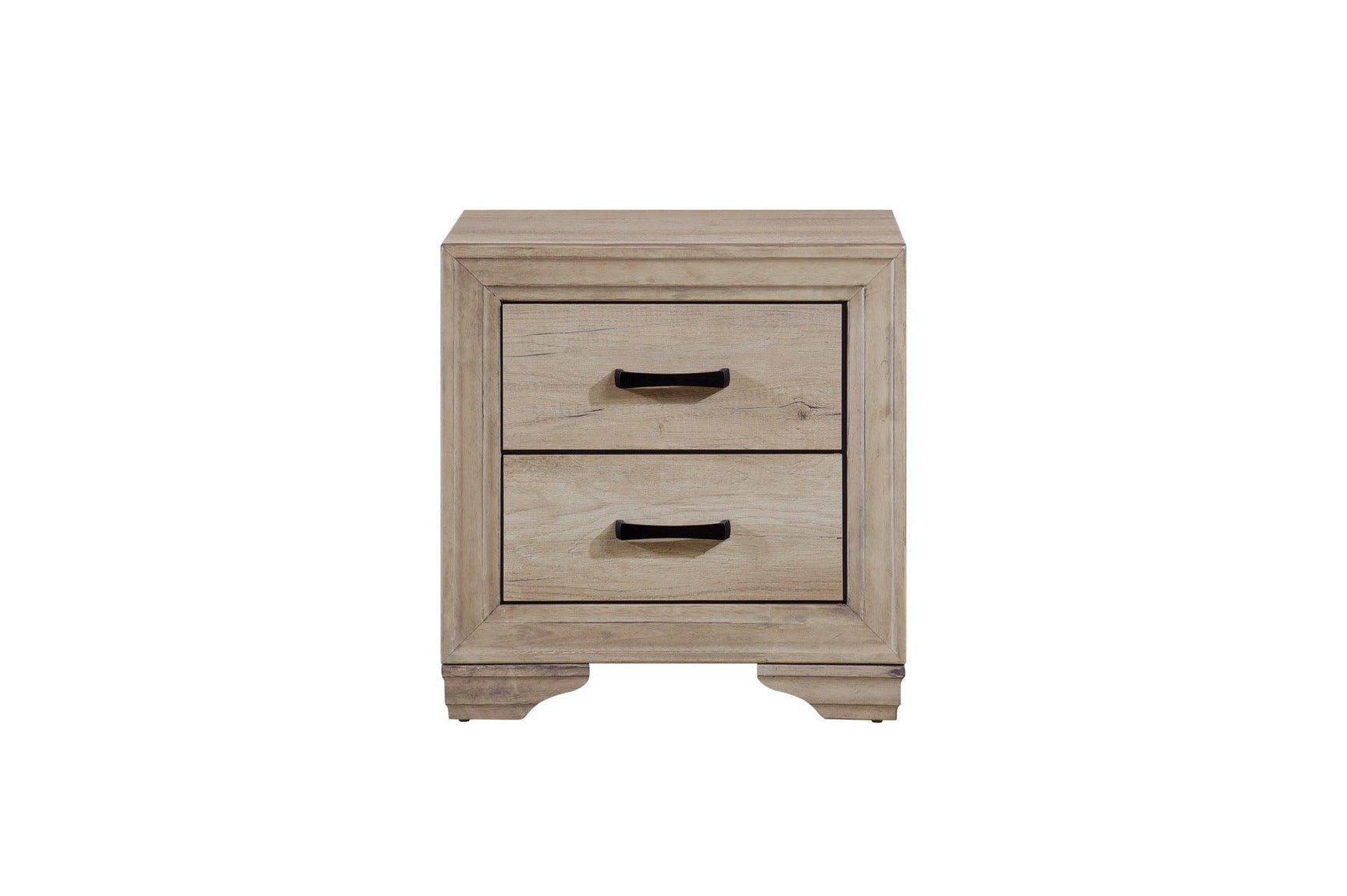 Lonan Rustic Melamine Laminate Modern Contemporary Solid Pine Wood Panel Bedroom Set - Ella Furniture