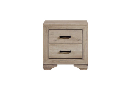 Lonan Rustic Melamine Laminate Modern Contemporary Solid Pine Wood Panel Bedroom Set - Ella Furniture