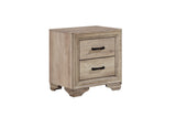 Lonan Rustic Melamine Laminate Modern Contemporary Solid Pine Wood Panel Bedroom Set - Ella Furniture
