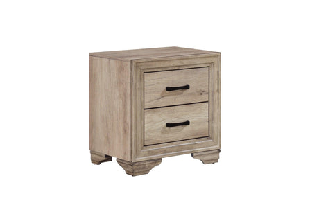 Lonan Rustic Melamine Laminate Modern Contemporary Solid Pine Wood Panel Bedroom Set - Ella Furniture