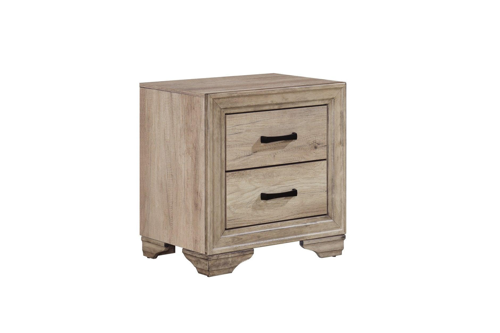 Lonan Rust Melamine Laminate Modern Contemporary Solid Pine Wood Panel Bedroom Set - Ella Furniture