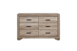 Lonan Rust Melamine Laminate Modern Contemporary Solid Pine Wood Panel Bedroom Set - Ella Furniture
