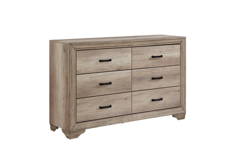 Lonan Rust Melamine Laminate Modern Contemporary Solid Pine Wood Panel Bedroom Set - Ella Furniture