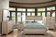 Lonan Rustic Melamine Laminate Modern Contemporary Solid Pine Wood Panel Bedroom Set - Ella Furniture