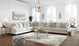 Rawcliffe Parchment Chenille 4-Piece Sectional - Ella Furniture