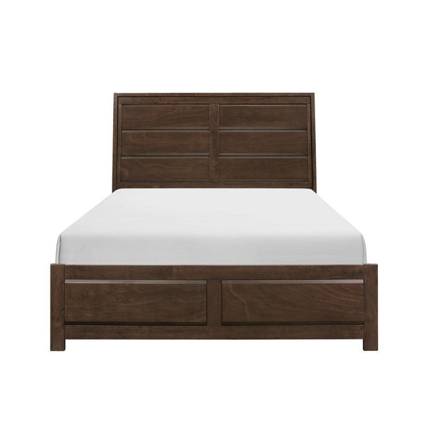 Erwan Rich Espresso Contemporary Okume Veneer Wood And Engineered Wood King Panel Bedroom Set - Ella Furniture