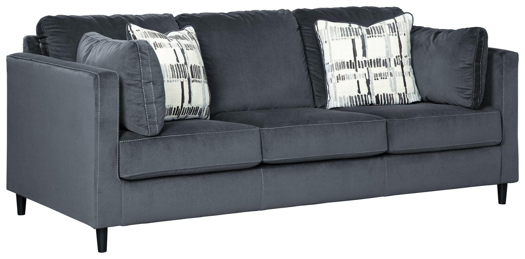 Kennewick Shadow Velvet Sofa - Ella Furniture