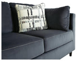 Kennewick Shadow Velvet Loveseat - Ella Furniture