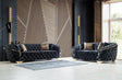 Scarlett Black Velvet Sofa & Loveseat - Ella Furniture