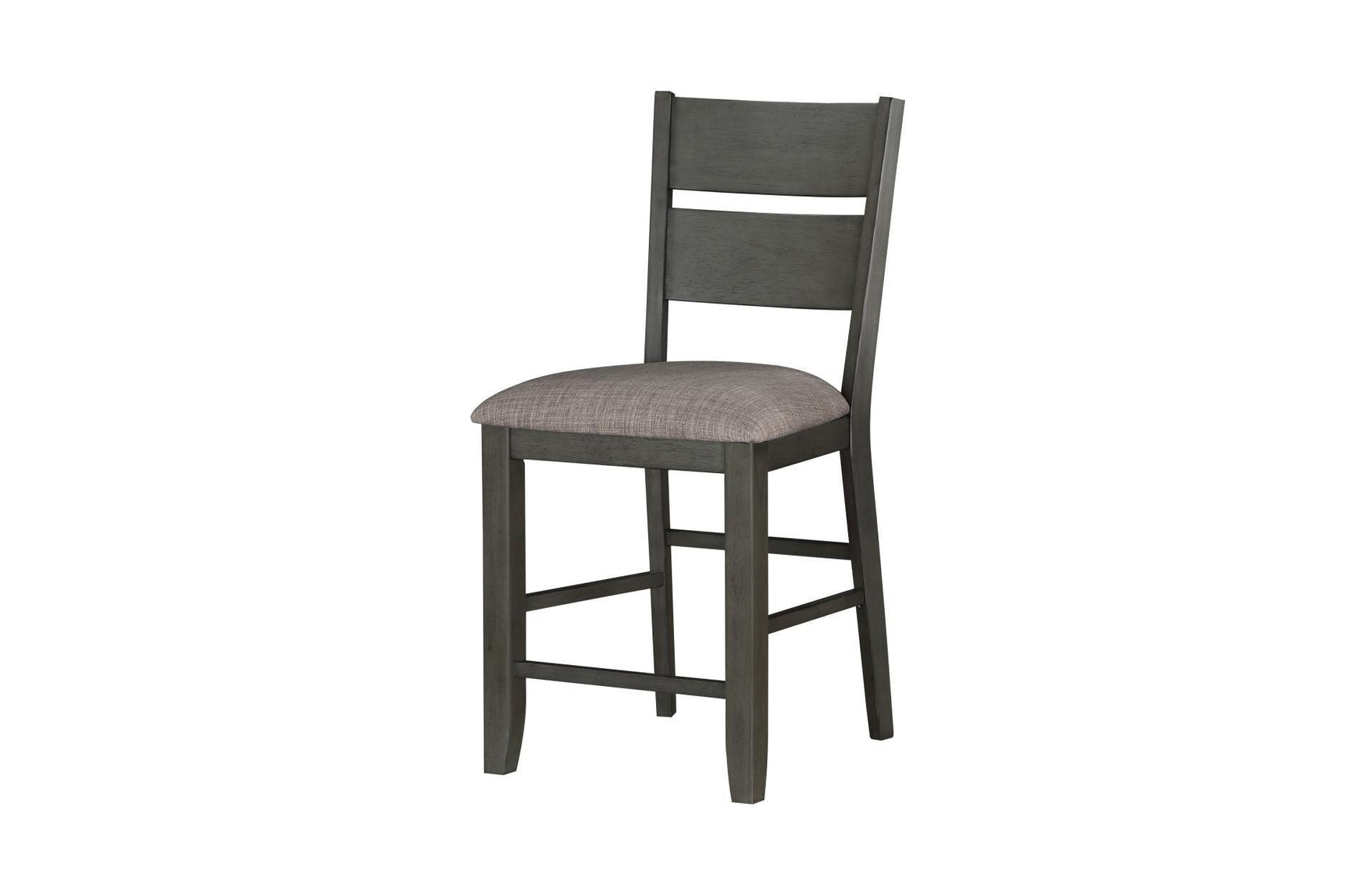 Baresford Gray Finish Contemporary Solid Wood Fabric Upholstery Storage Square Dining Room Set - Ella Furniture