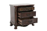 Deryn Park Cherry Modern Sleek Traditional Solid Hardwood Sleigh Bedroom Set - Ella Furniture