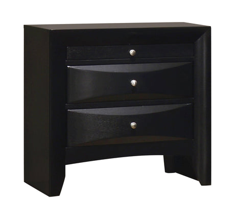 Briana Rectangular 5-Drawer Chest Black - Ella Furniture