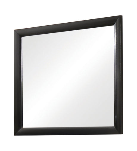 Briana Rectangle Dresser Mirror Black - Ella Furniture