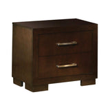 Jessica 2-Drawer Nightstand Cappuccino - Ella Furniture