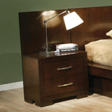 Jessica 2-Drawer Nightstand Cappuccino - Ella Furniture