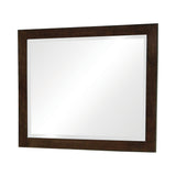 Jessica Rectangular Wall Mirror Cappuccino - Ella Furniture