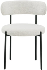 Beacon Cream Boucle Fabric Dining Chair 880Cream-c - Ella Furniture