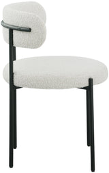 Beacon Cream Boucle Fabric Dining Chair 880Cream-c - Ella Furniture