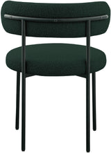 Beacon Green Boucle Fabric Dining Chair - Ella Furniture