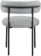 Beacon Grey Boucle Fabric Dining Chair - Ella Furniture