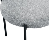 Beacon Grey Boucle Fabric Dining Chair - Ella Furniture