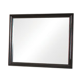 Barzini Rectangular Mirror Black - Ella Furniture