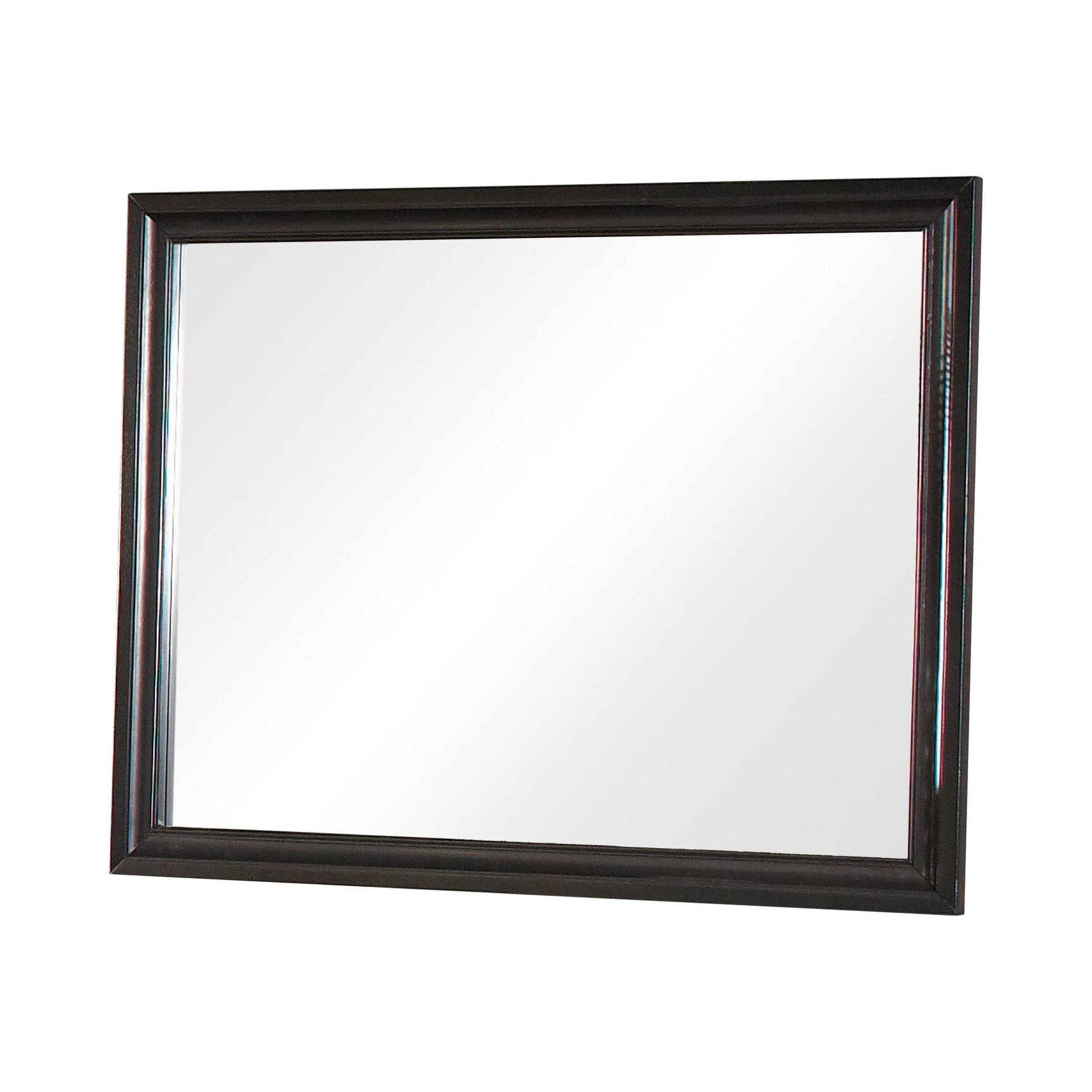 Barzini Rectangular Mirror Black - Ella Furniture