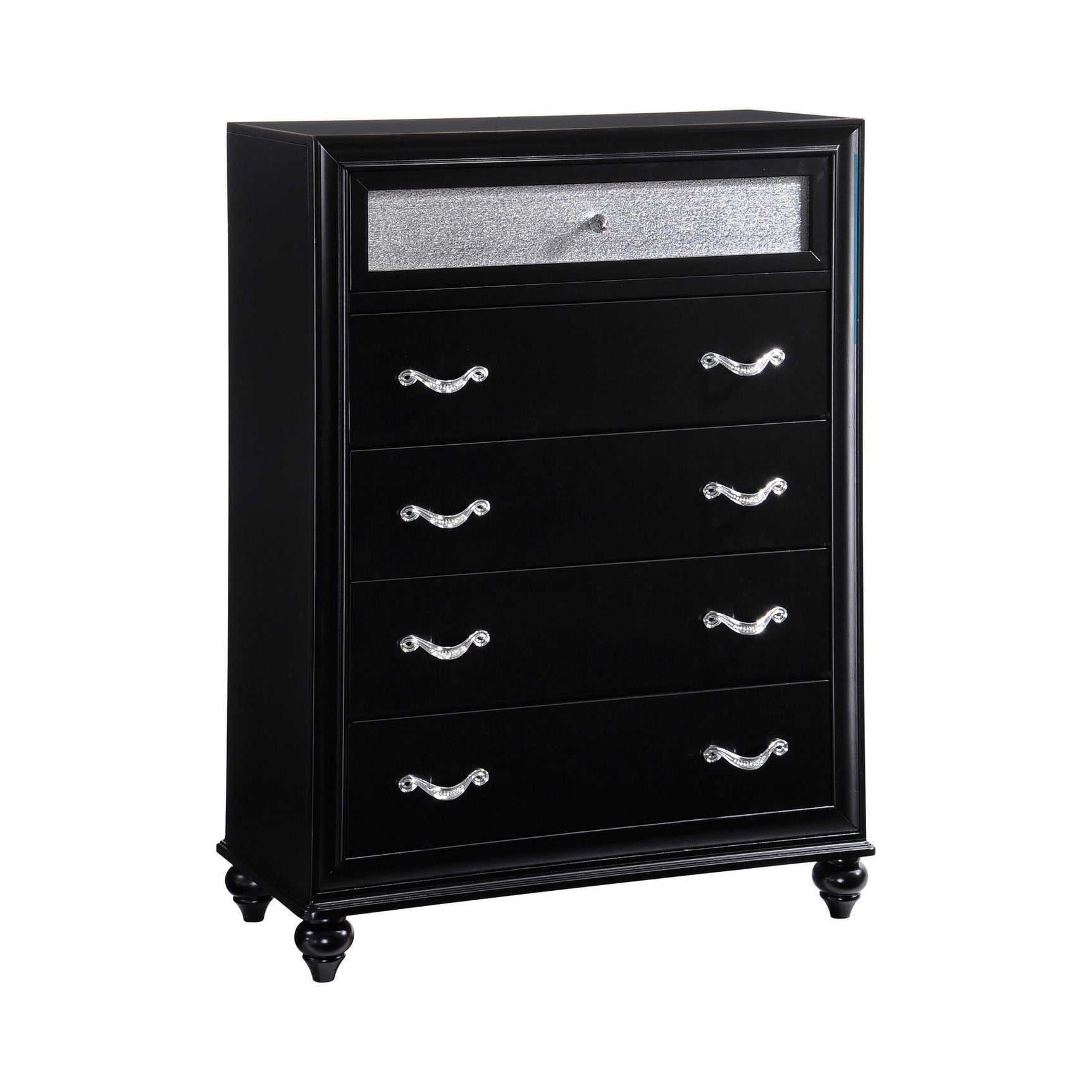 Barzini 7-Drawer Rectangular Dresser Black - Ella Furniture