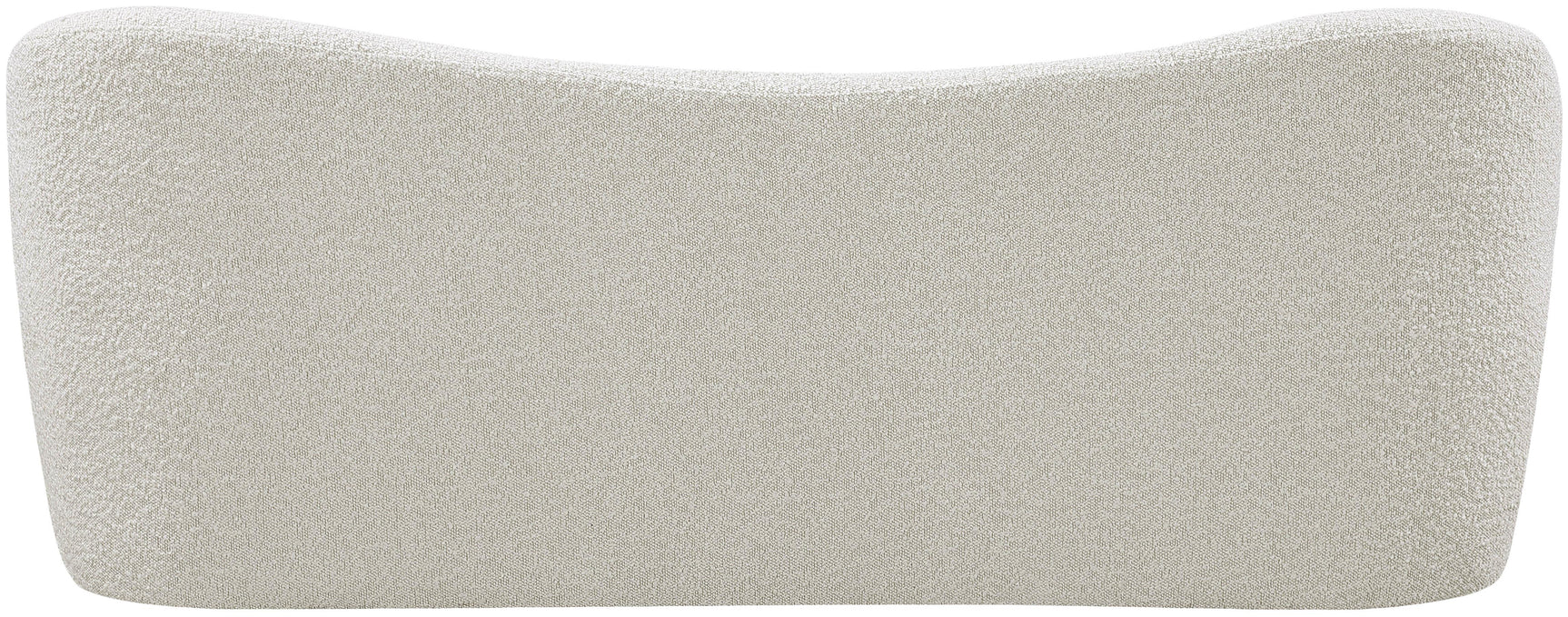 Flair Cream Boucle Fabric Bench - Ella Furniture