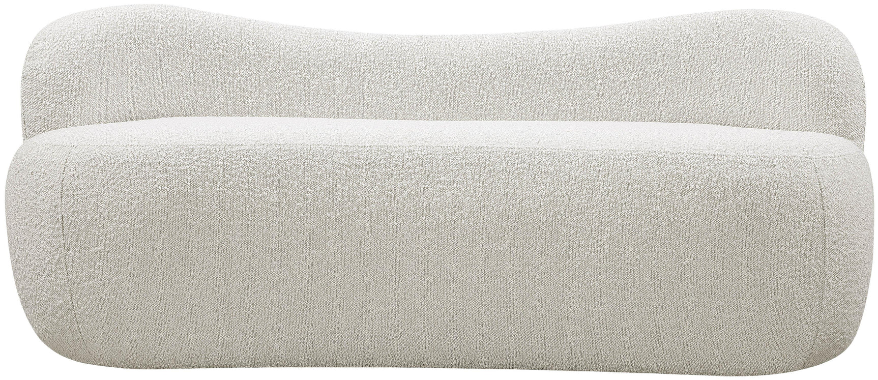 Flair Cream Boucle Fabric Bench - Ella Furniture
