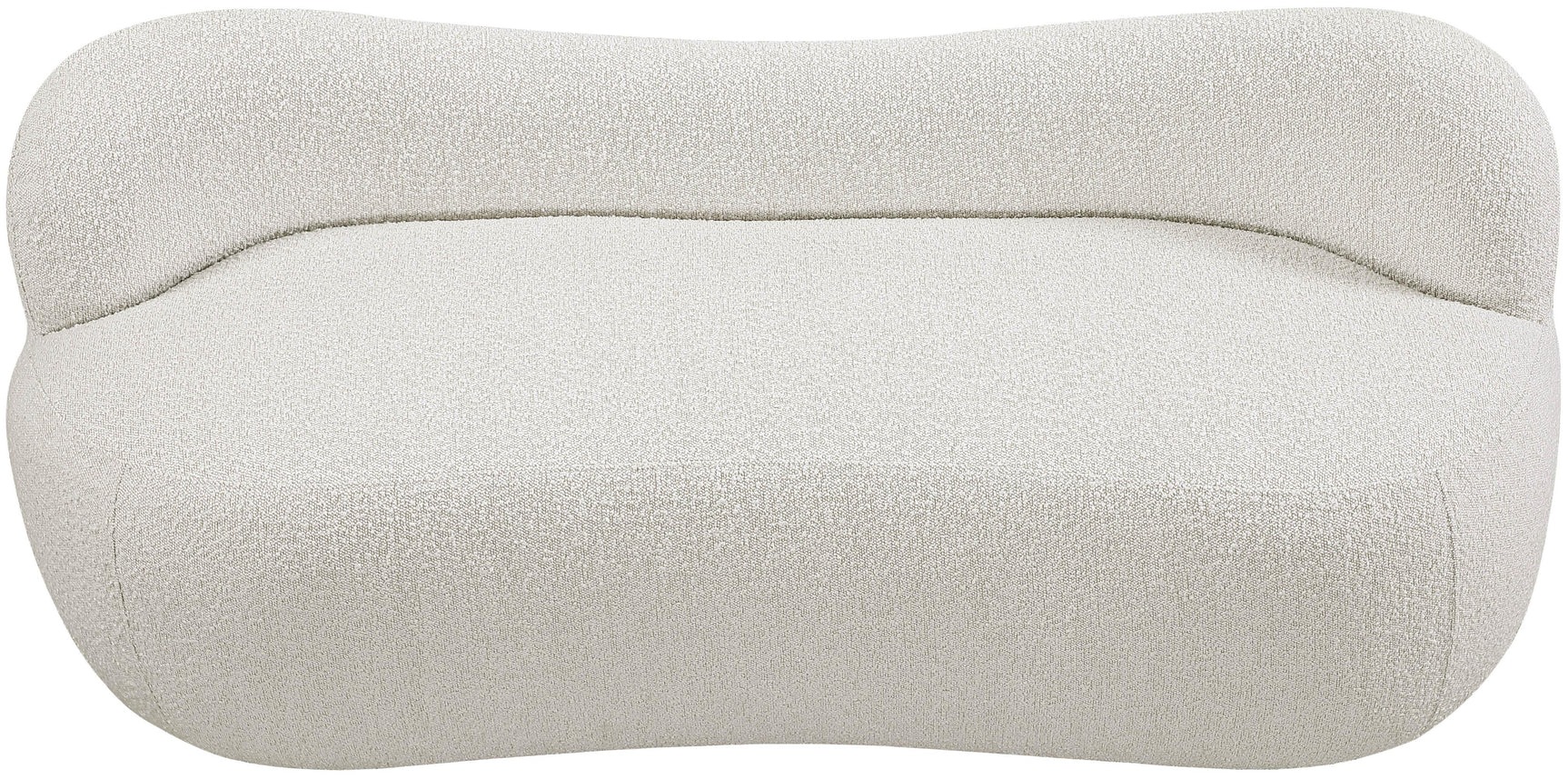 Flair Cream Boucle Fabric Bench - Ella Furniture