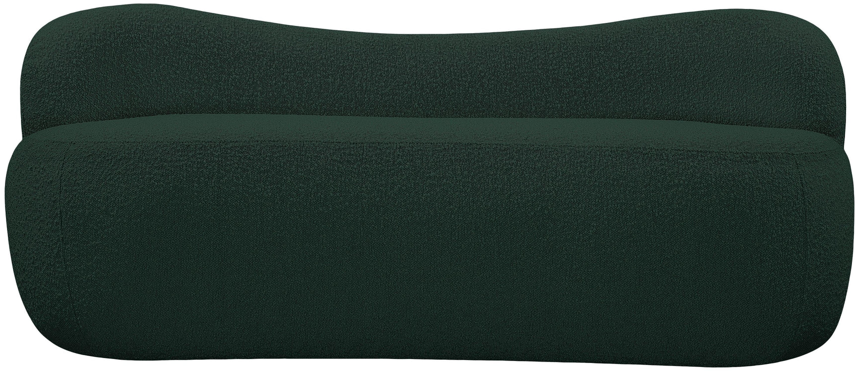 Flair Green Boucle Fabric Bench - Ella Furniture